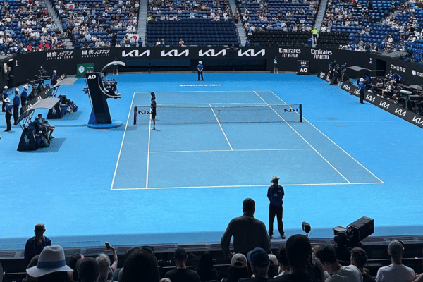 Australian Open tennis warmup