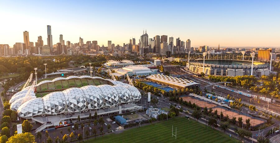 melbourne sightseeing with sports precinct
