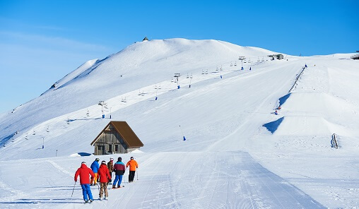 mount buller return on a differnt day tour - Group of skiers D