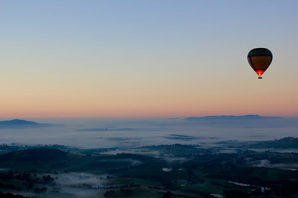 Hot Air Balloon in the Yarra Valley